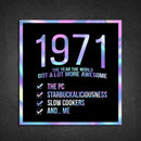 1971! Hologram Birth Year Sticker - Dan Pearce Sticker Shop