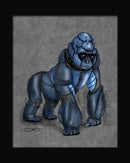 Gorilla Robot Fine Art Print - Dan Pearce Sticker Shop