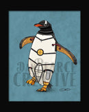 Penguin Robot Fine Art Print - Dan Pearce Sticker Shop