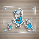 (PRE-ORDER) Hoodie and Wine Robot - Premium Sticker - Dan Pearce Sticker Shop