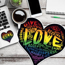 (PRE-ORDER) LOVE! Sticker (Rainbow Wall & Laptop Sizes) - Dan Pearce Sticker Shop