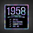 1958! Hologram Birth Year Sticker - Dan Pearce Sticker Shop