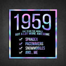1959! Hologram Birth Year Sticker - Dan Pearce Sticker Shop