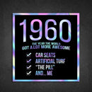 1960! Hologram Birth Year Sticker - Dan Pearce Sticker Shop