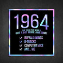 1964! Hologram Birth Year Sticker - Dan Pearce Sticker Shop