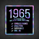 1965! Hologram Birth Year Sticker - Dan Pearce Sticker Shop
