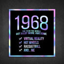 1968! Hologram Birth Year Sticker - Dan Pearce Sticker Shop