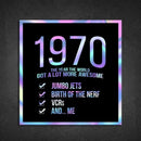1970! Hologram Birth Year Sticker - Dan Pearce Sticker Shop