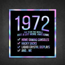 1972! Hologram Birth Year Sticker - Dan Pearce Sticker Shop