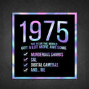 1975! Hologram Birth Year Sticker - Dan Pearce Sticker Shop