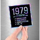 1979! Hologram Birth Year Sticker - Dan Pearce Sticker Shop