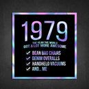 1979! Hologram Birth Year Sticker - Dan Pearce Sticker Shop