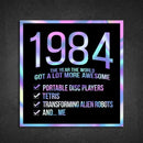 1984! Hologram Birth Year Sticker - Dan Pearce Sticker Shop