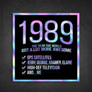 1989! Hologram Birth Year Sticker - Dan Pearce Sticker Shop