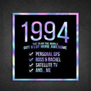 1994! Hologram Birth Year Sticker - Dan Pearce Sticker Shop