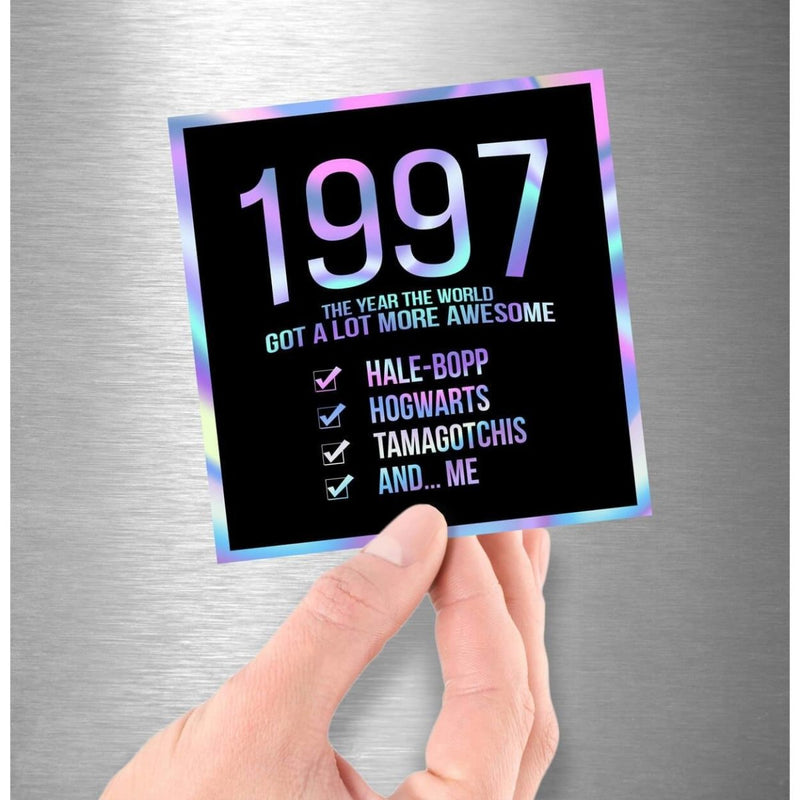 1997! Hologram Birth Year Sticker - Dan Pearce Sticker Shop