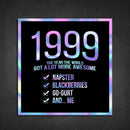 1999! Hologram Birth Year Sticker - Dan Pearce Sticker Shop