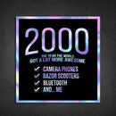 2000! Hologram Birth Year Sticker - Dan Pearce Sticker Shop
