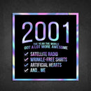 2001! Hologram Birth Year Sticker - Dan Pearce Sticker Shop