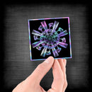 Light Trails (Abstract Art) - Premium Hologram Sticker