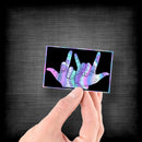 Fuck You - I Love You - Premium Hologram Sticker