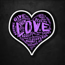 LOVE Sticker! (Purple Version)