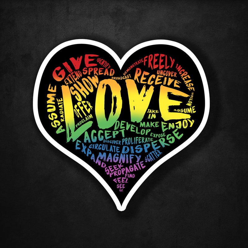 LOVE Sticker! (Original Rainbow Version)