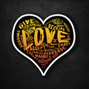 LOVE Sticker! (Sunburst Version)