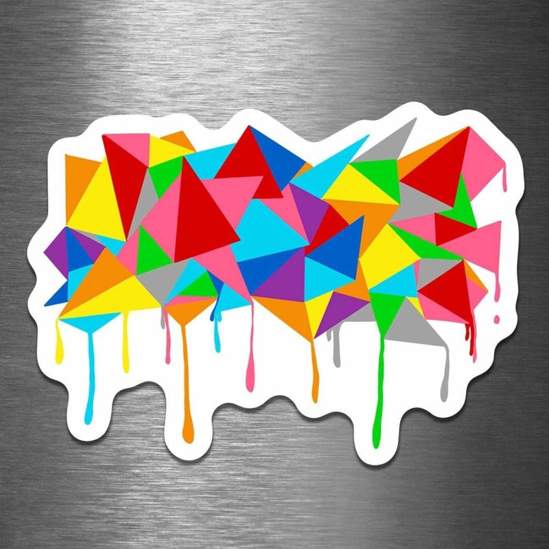 Abstract Triangle Art - Vinyl Sticker - Dan Pearce Sticker Shop