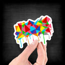 Abstract Triangle Art - Vinyl Sticker - Dan Pearce Sticker Shop