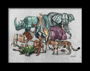 "African Animal" Collage