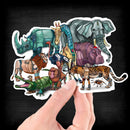 African Robot Animals - Vinyl Sticker - Dan Pearce Sticker Shop