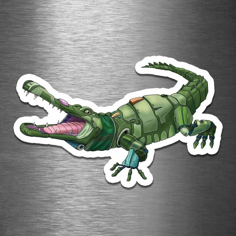 Alligator Robot - Vinyl Sticker - Dan Pearce Sticker Shop