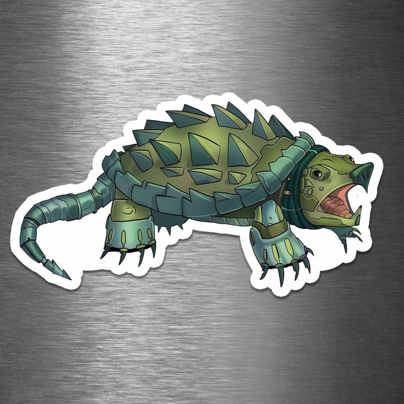 Alligator Snapping Turtle Robot - Vinyl Sticker - Dan Pearce Sticker Shop