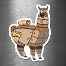 Alpaca Robot - Vinyl Sticker - Dan Pearce Sticker Shop