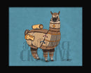 Alpaca/Llama Robot Fine Art Print Created - Dan Pearce Sticker Shop