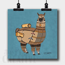 Alpaca/Llama Robot Fine Art Print Created - Dan Pearce Sticker Shop