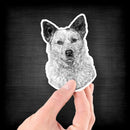 Australian Cattle Dog (Drawing) - Vinyl Sticker - Dan Pearce Sticker Shop