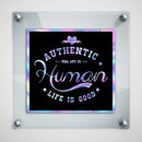 Authentic Human - Hologram Sticker - Dan Pearce Sticker Shop