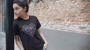 Womens Official LOVE Black Premium Casual Tee (Hologram Version)