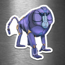 Baboon Robot - Vinyl Sticker - Dan Pearce Sticker Shop