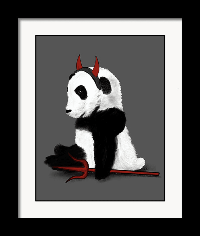 "Bad Side Panda" Art Print - Dan Pearce Sticker Shop