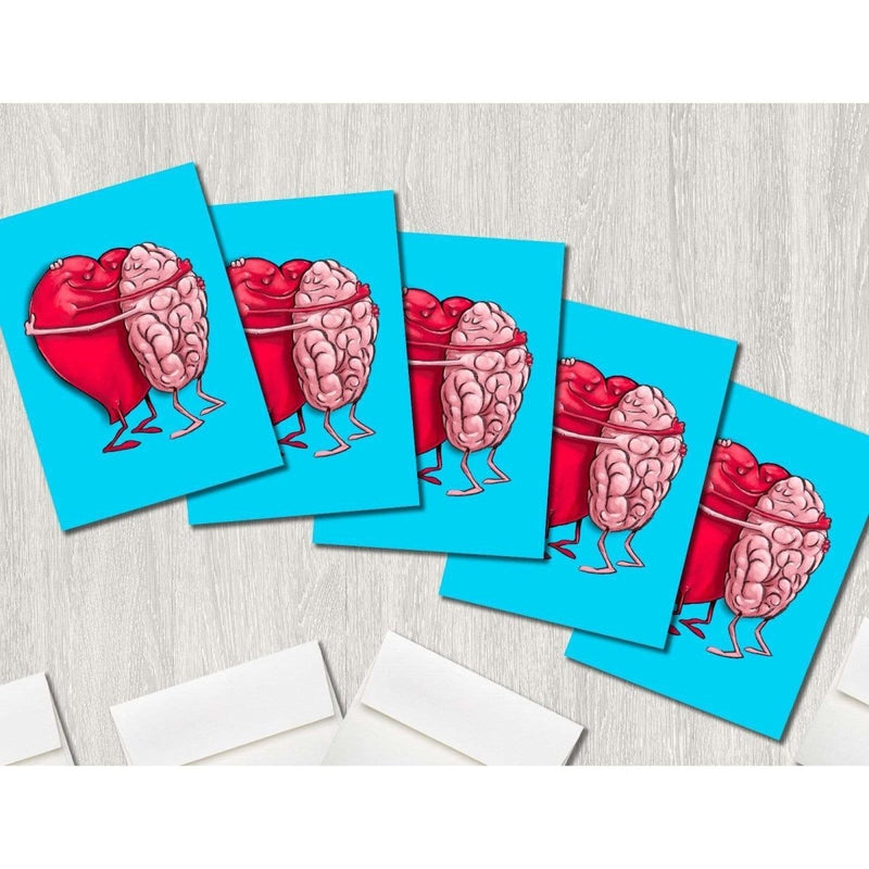 Balance Between the Heart & Mind Premium Greeting Card(s) - Dan Pearce Sticker Shop