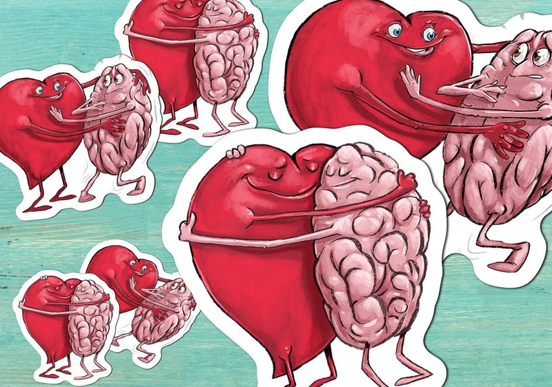 Battle Between the Heart and Mind - Premium Sticker - Dan Pearce Sticker Shop