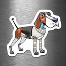 Beagle Dog Robot - Vinyl Sticker - Dan Pearce Sticker Shop