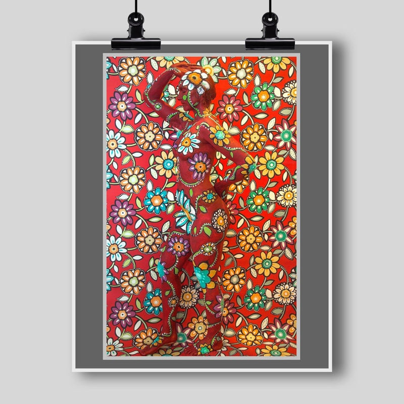 Beautiful Body Art Print (Floral Full Camouflage) - Dan Pearce Sticker Shop