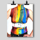 Beautiful Body Art Print (LGBT Pride Abstract) - Dan Pearce Sticker Shop