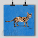 Bengal Cat Robot Cat Fine Art Print Created - Dan Pearce Sticker Shop