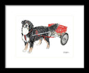 Bernese Mountain Dog Fine Art Print - Dan Pearce Sticker Shop