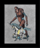 "Bigfoot & His Unicorn" Fine Art Print Created - Dan Pearce Sticker Shop